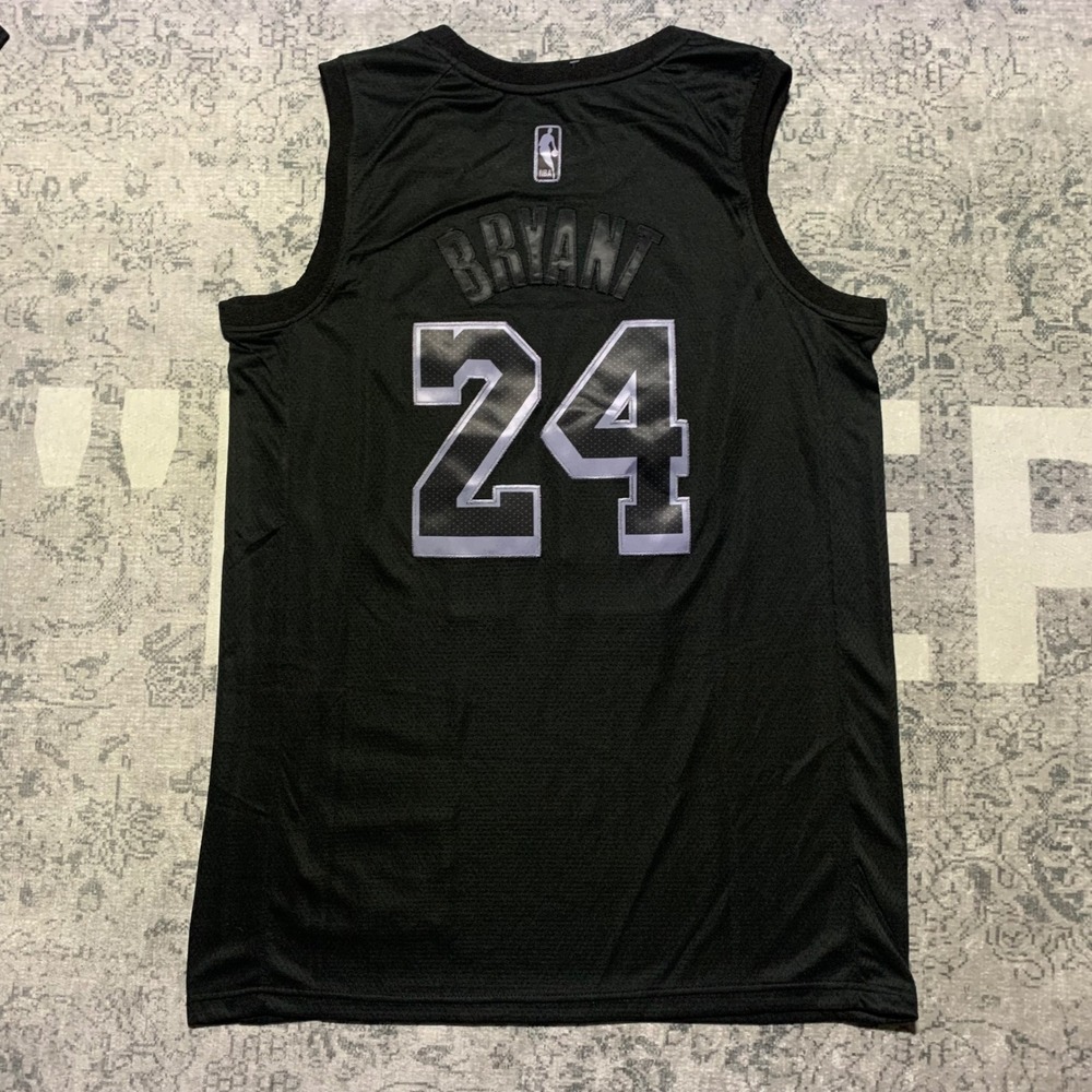 Jordan Kobe Bryant Lakers Jersey Mens 44 Black New Swingman MVP 24 Basketball - Picture 2 of 4